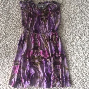 Tube top and ruffle dress from URBAN OUTFITTERS